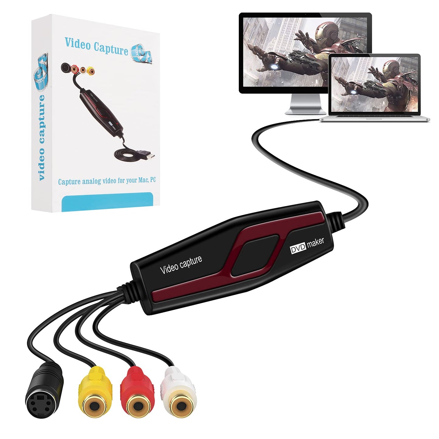 USB 2.0 Video Capture Card Device Converter