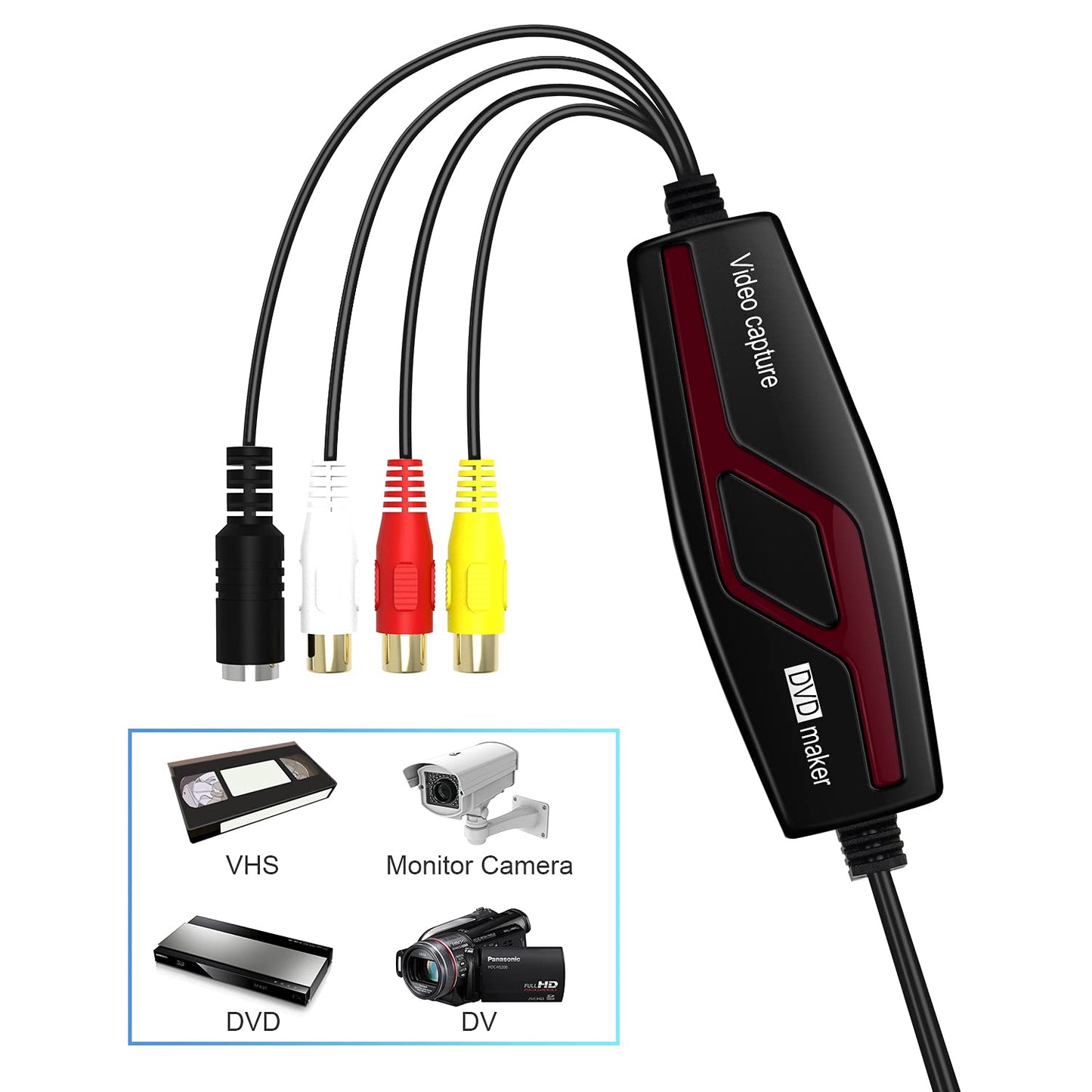 USB 2.0 Video Capture Card Device Converter