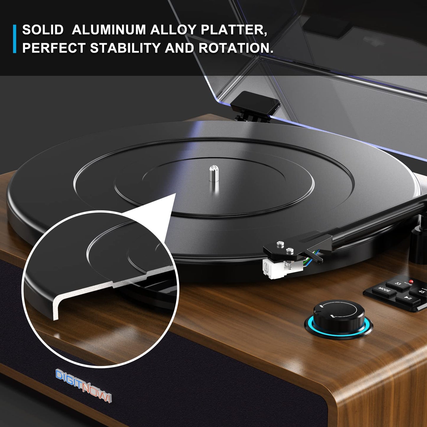 Record Player for Vinyl with Built in Speakers