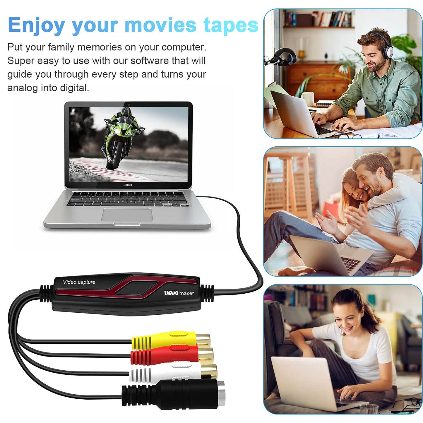 USB 2.0 Video Capture Card Device Converter