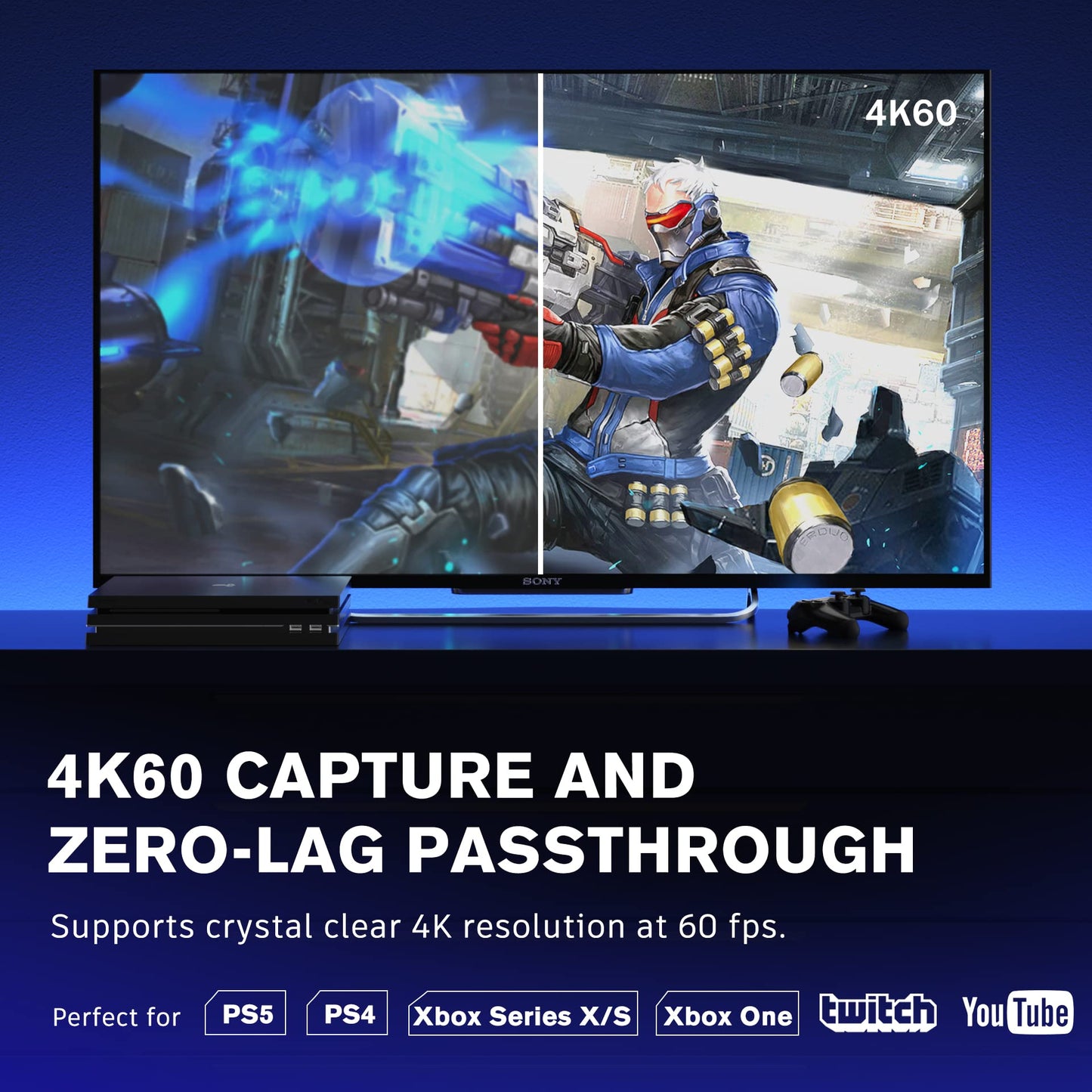 Capture Card 4Kp60 - Live Gamer 4K Video Capture Card with HDMI Input/Output