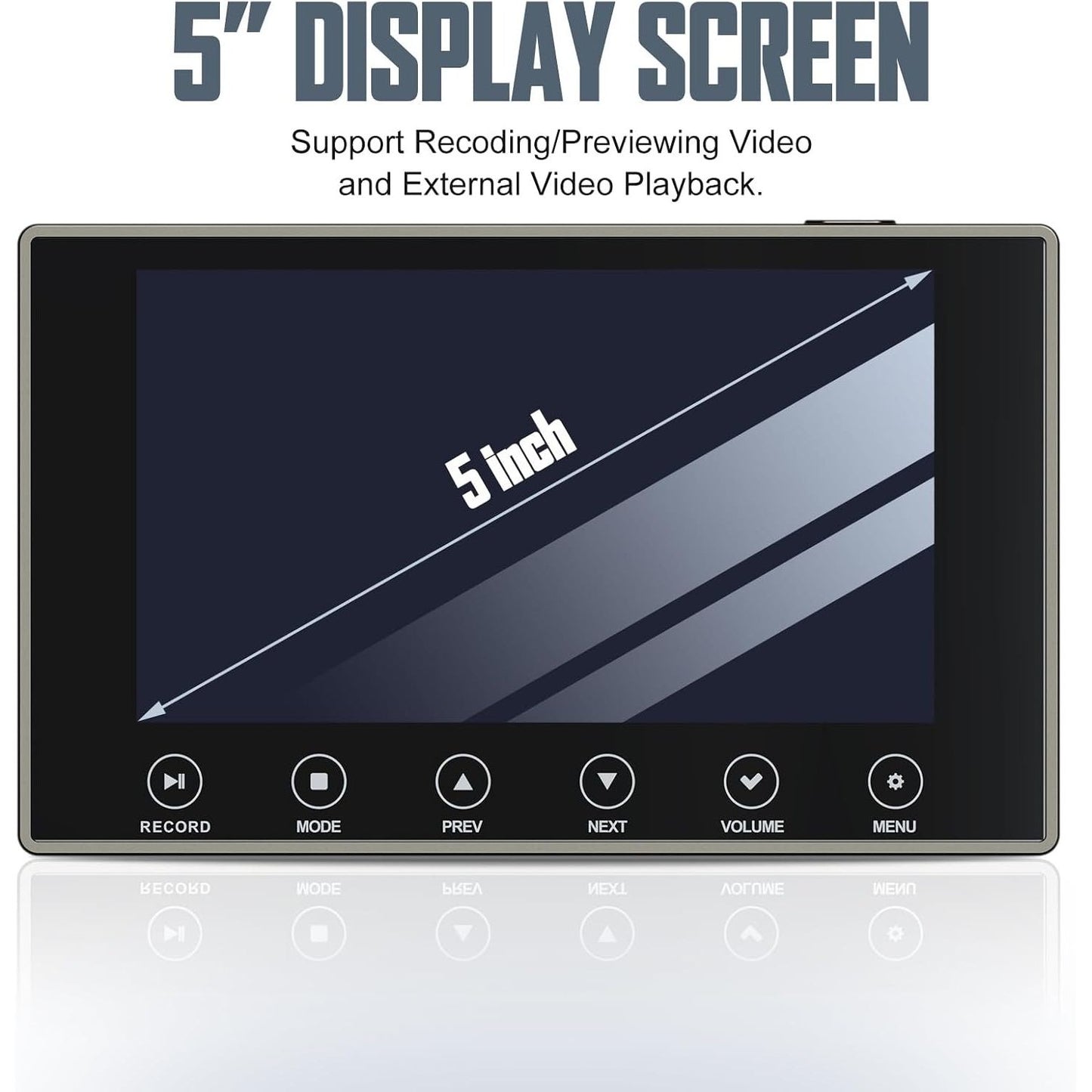 VHS to Digital Converter 3.0, 5" Large Screen Video to Digital Converter