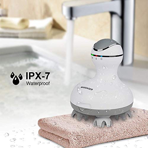Waterproof Electric Scalp Head Massager for Hair Growth