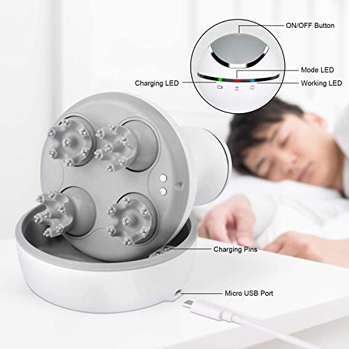 Waterproof Electric Scalp Head Massager for Hair Growth