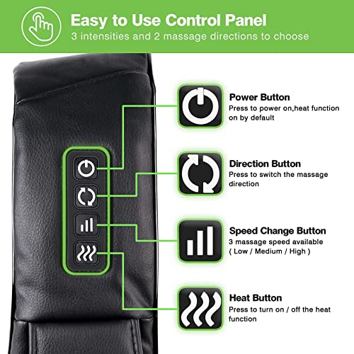 Shiatsu Back Neck and Shoulder Massager with Heat