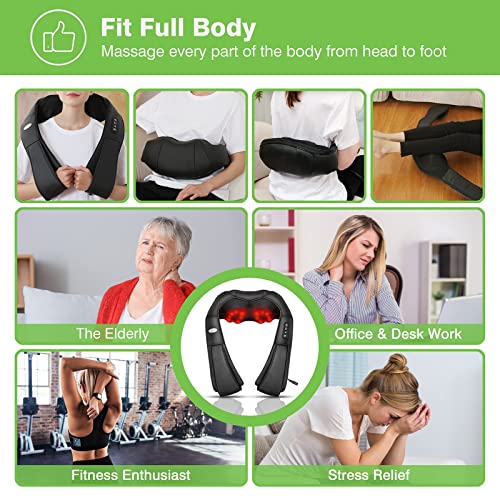 Shiatsu Back Neck and Shoulder Massager with Heat