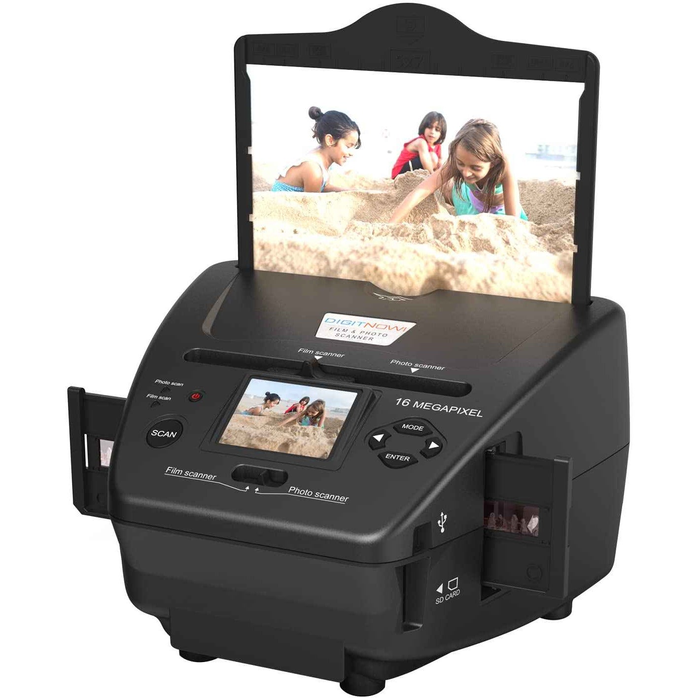 4-in-1 Film & Photo Scanner with 2.4" LCD Screen