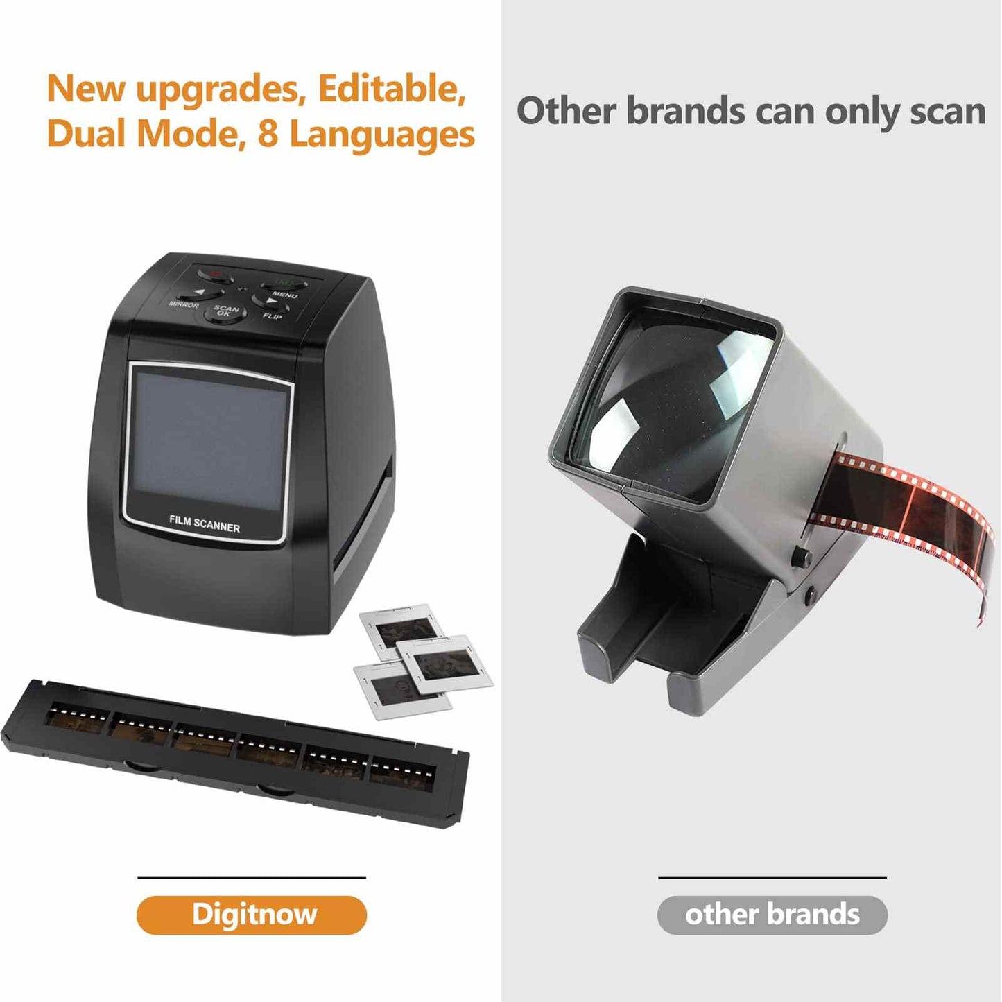 2.4'' LCD Display Film/Slide scanner 1800DPI