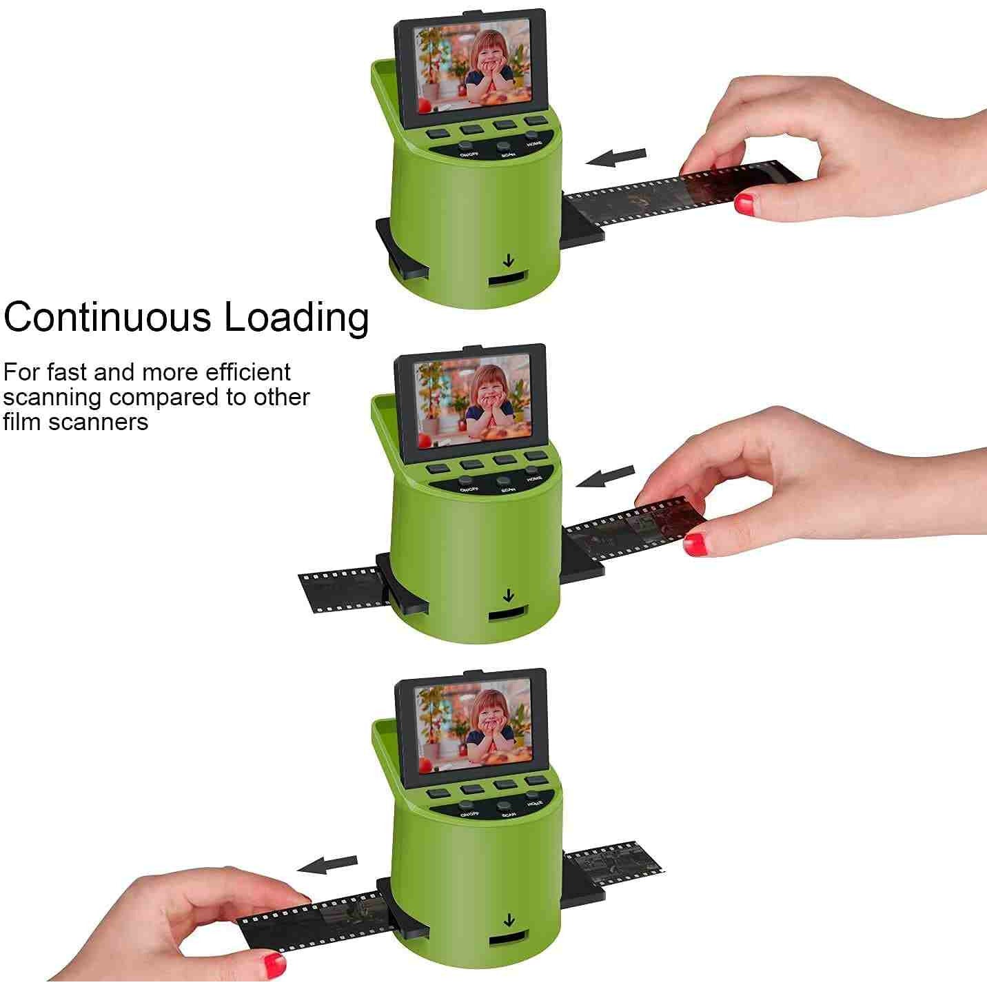 Converts 35mm, 126, 110, Super 8 Films to JPEG via WIFI Film Scanner