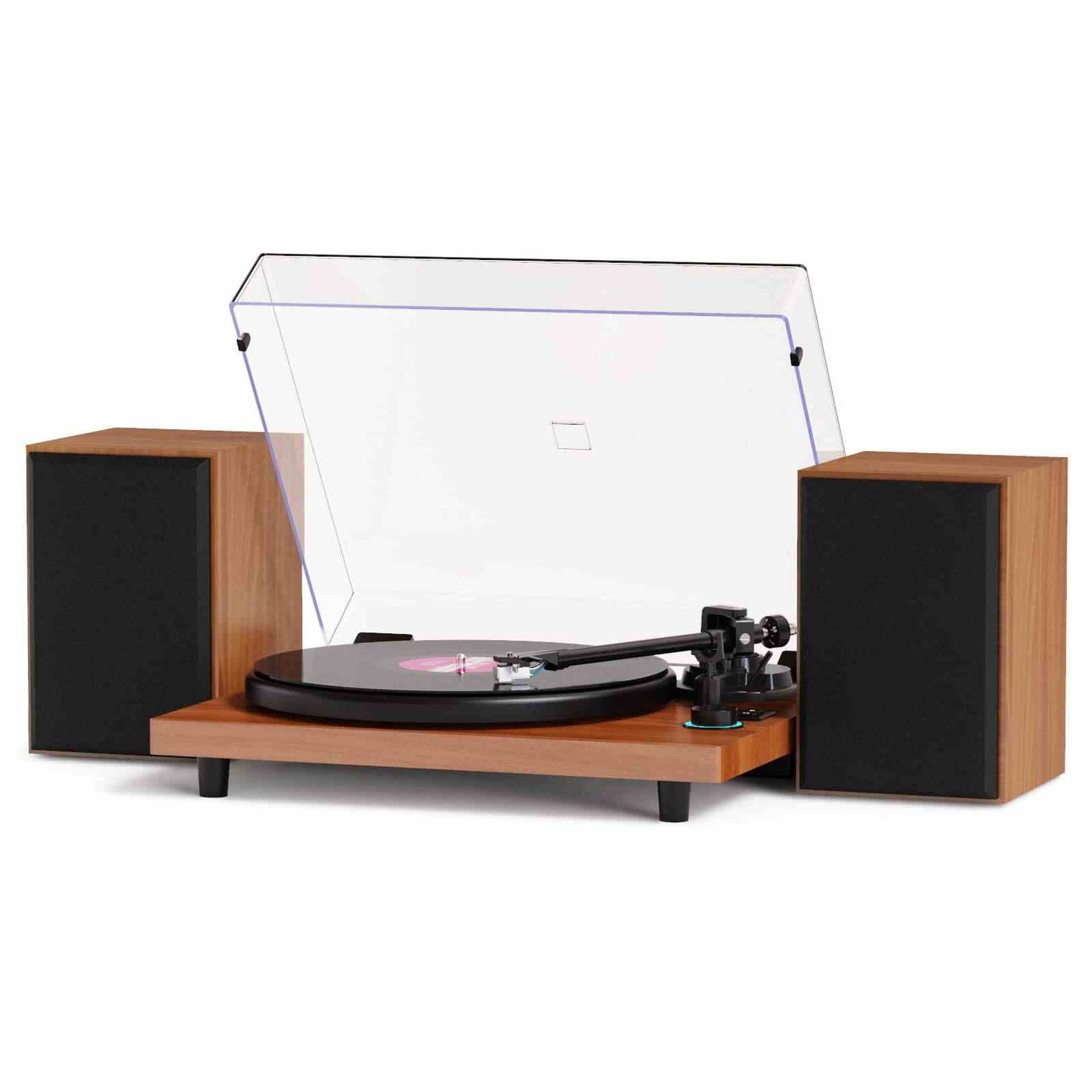 Vinyl Record Player with Magnetic Cartridge & Adjustable Counter Weight