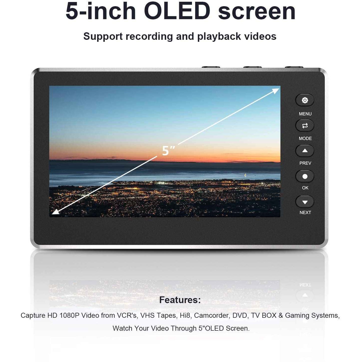 HD Video Capture Box with 5“ screen