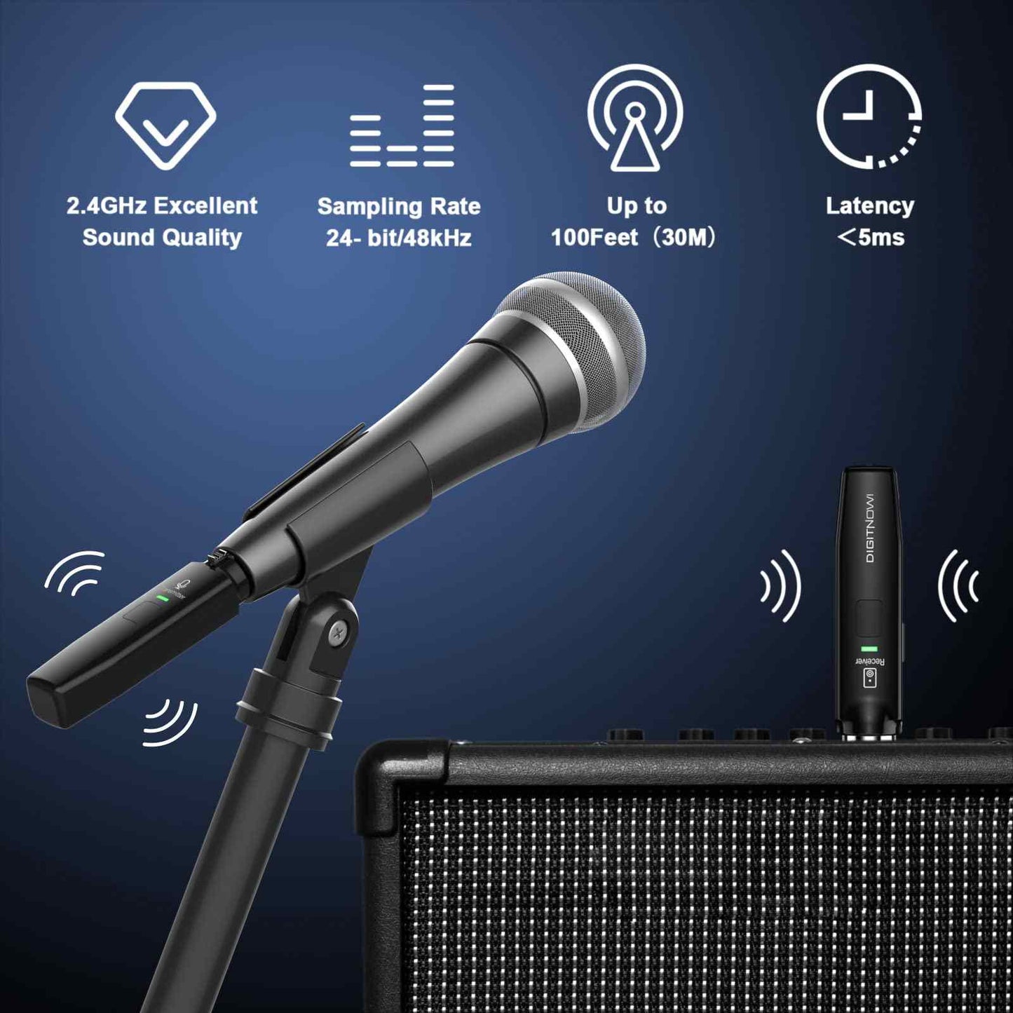 Microphone Wireless System Mic Adapter XLR Transmitter