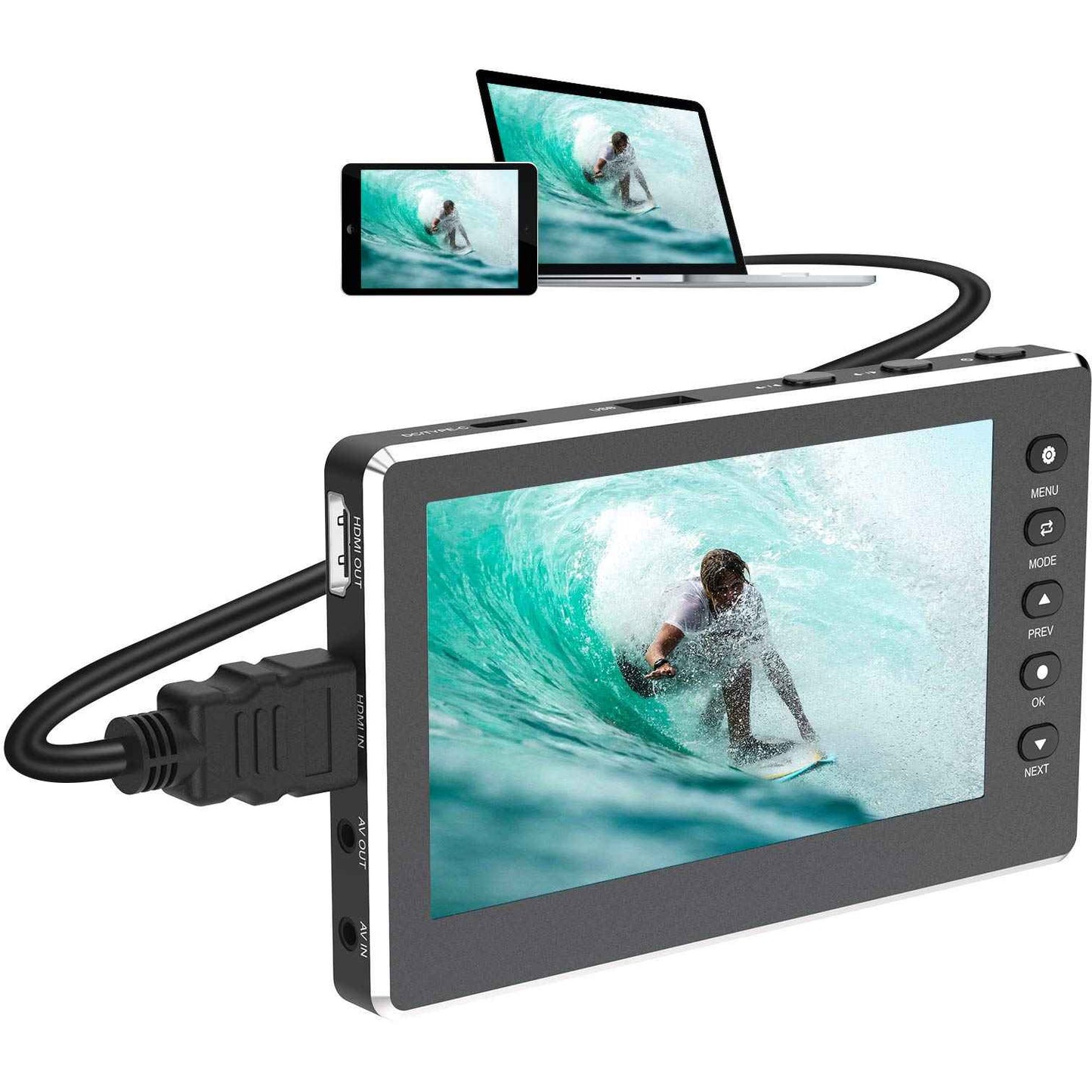 HD Video Capture Box with 5“ screen