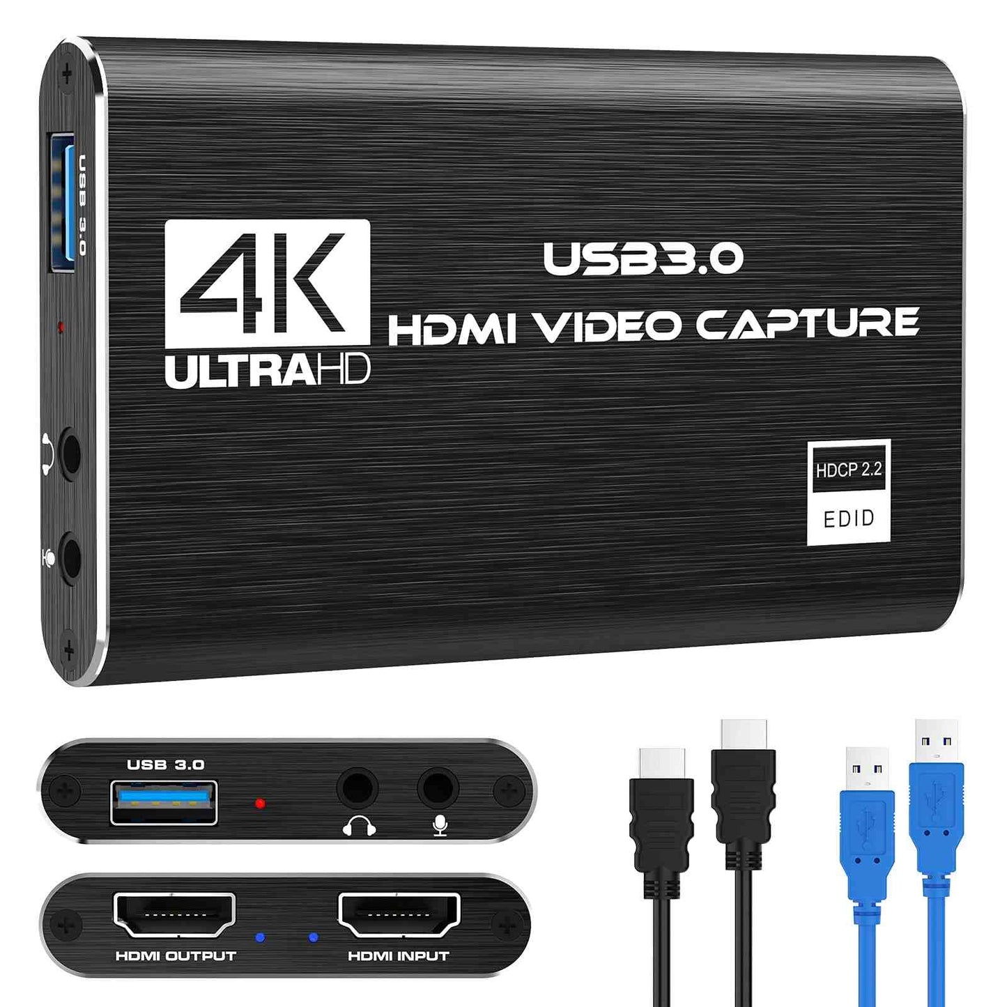 Audio Video Capture Card 4K HDMI USB 3.0