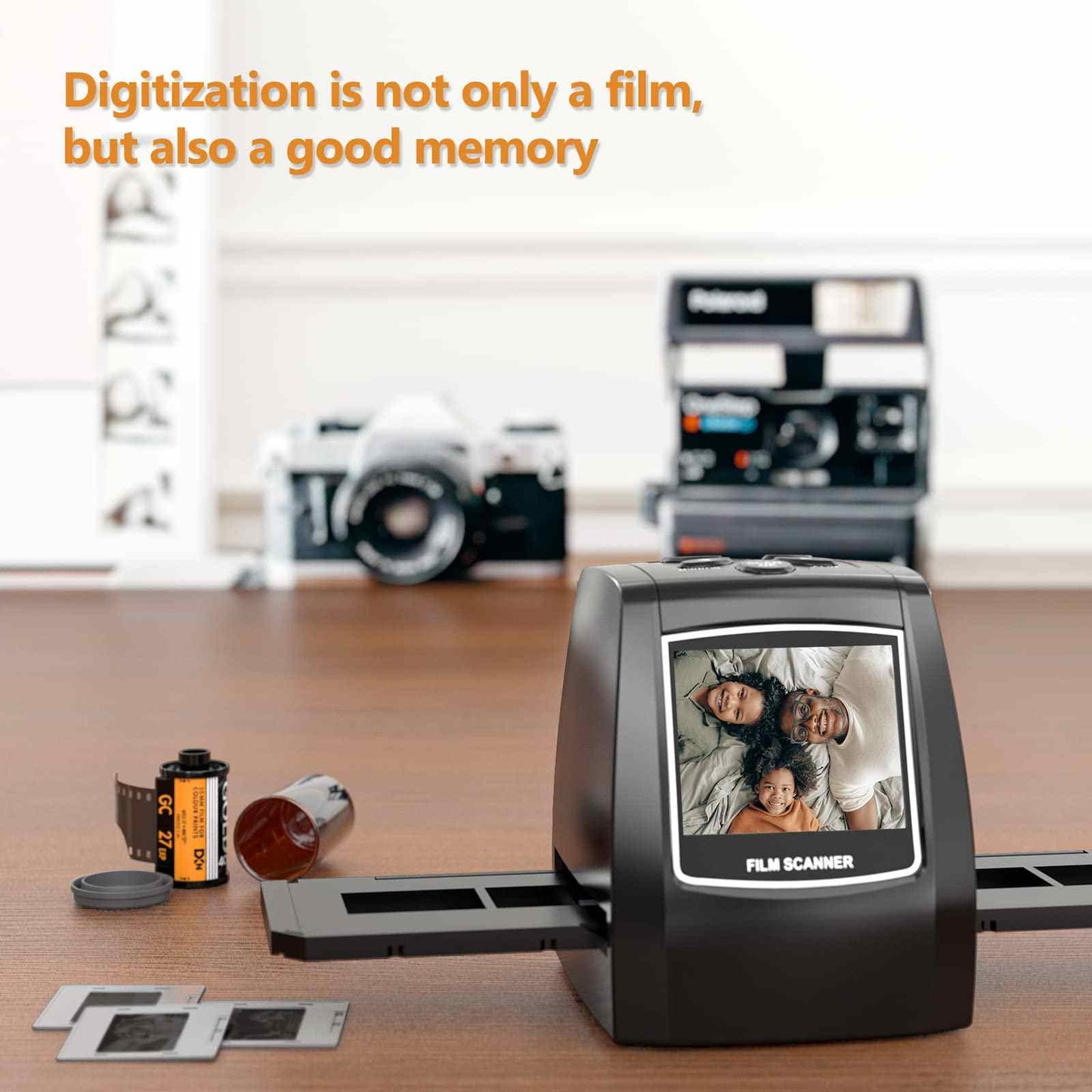 2.4'' LCD Display Film/Slide scanner 1800DPI