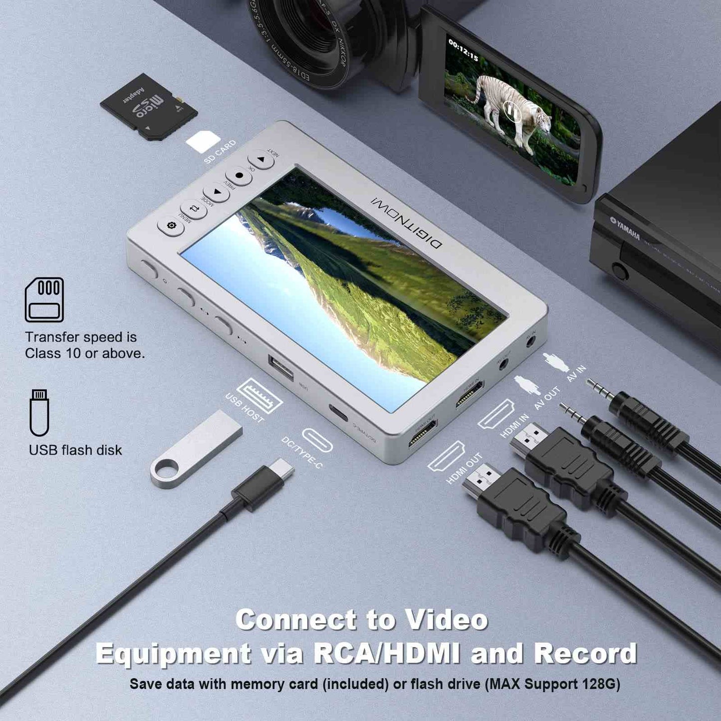 VHS to Digital Converter with 5" OLED Screen