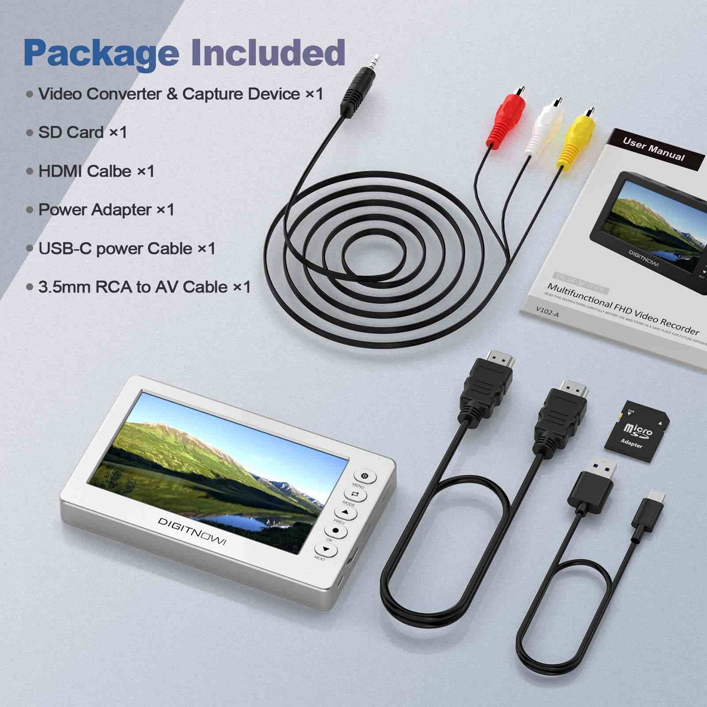 VHS to Digital Converter with 5" OLED Screen