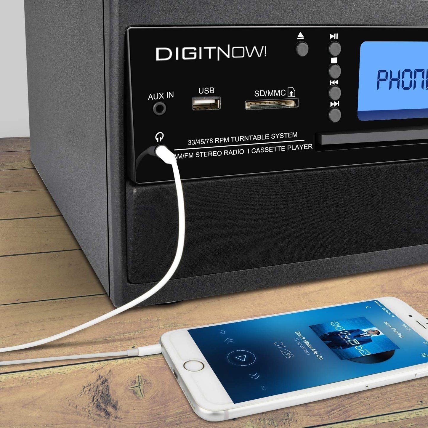 Bluetooth Vinyl Remote Control Turntable