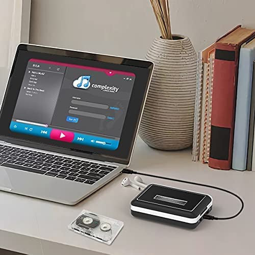 Cassette Player Converter, Compact Walkman Tapes to MP3 Recorder