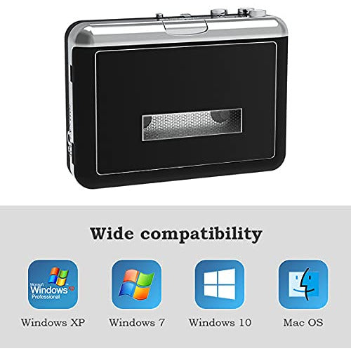 Cassette Player Converter, Compact Walkman Tapes to MP3 Recorder