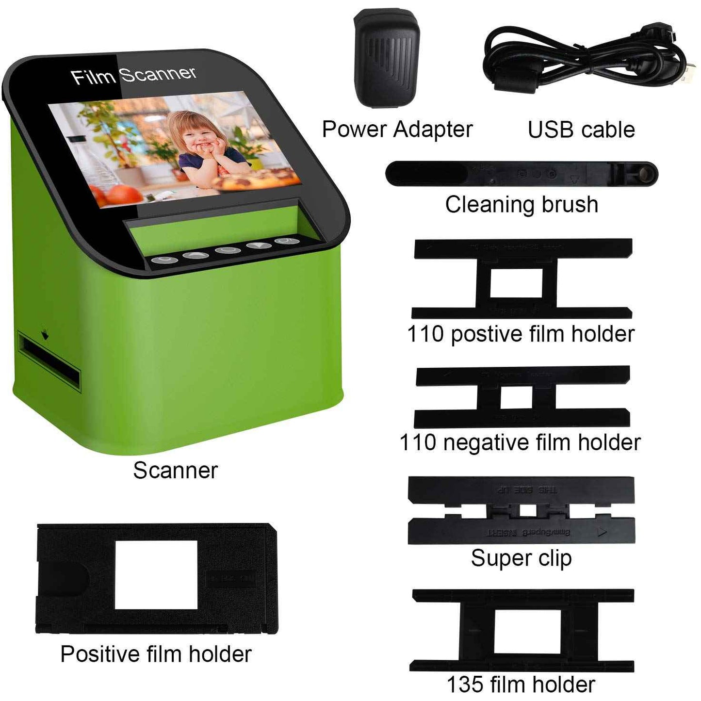 Digital Film and Slide Scanner Large 4.3" LCD