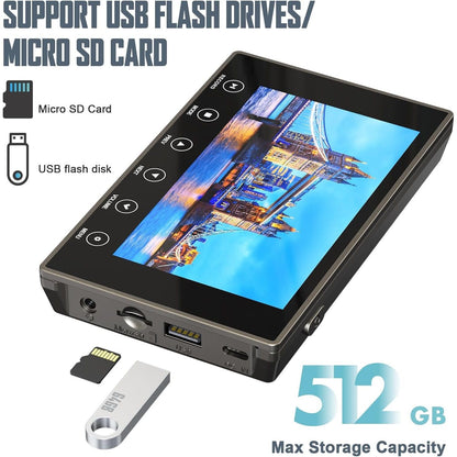 VHS to Digital Converter 3.0, 5" Large Screen Video to Digital Converter