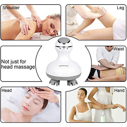 Waterproof Electric Scalp Head Massager for Hair Growth