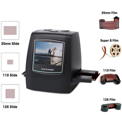 Film Scanners with 22MP Converts 126KPK/135/110/Super 8 Films