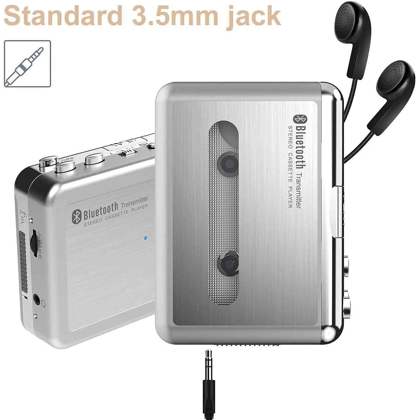 Cassette Player Bluetooth Transfer to Headphone/Speaker