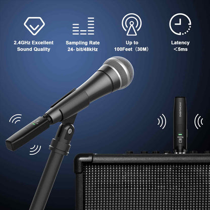 Microphone Wireless System Mic Adapter XLR Transmitter
