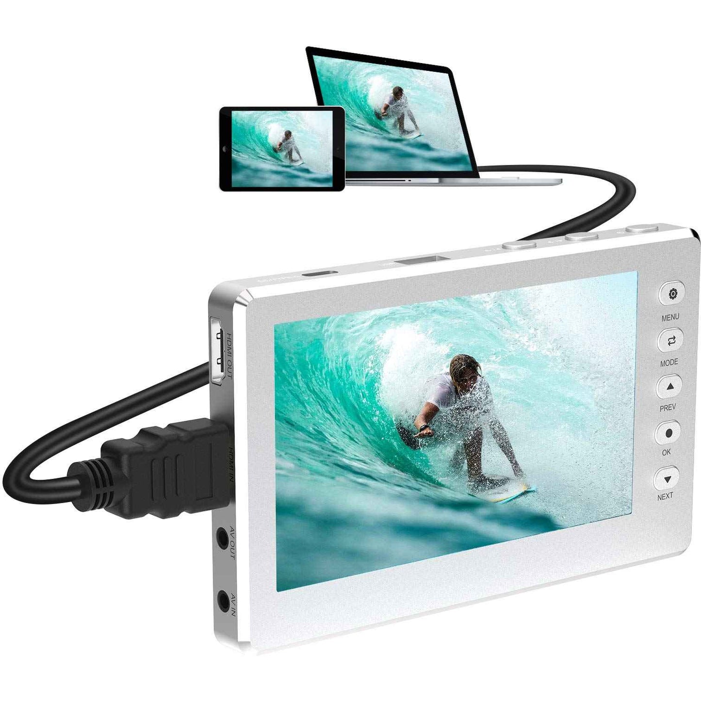 HD Video Capture Box with 5“ screen